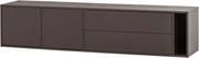 Тъмнокафява маса за телевизор от масивен бор 200x45x44 cm Settle Down – vtwonen