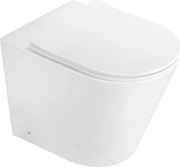 Mexen Rico стояща тоалетна чиния Rimless със забавено падане на седалката slim, дуропласт, бял гланц - 32724000