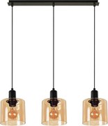 Пендел НИРА 1, черен/мед, 3xE27