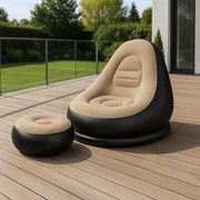 Надуваем релакс стол с поставка за крака