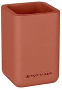Оранжева чаша за четки за зъби от полиресин Tom Tailor T-Rounded – Wenko