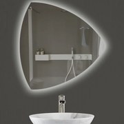 Огледало за баня LED осветление LM Silent Glint, фигурно, 600×600мм