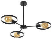 Плафон АПОЛО, черен, 3xE27