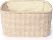 Светлорозова текстилна детска кошница за играчки 30x20x20 cm Swan Rose – Lorena Canals