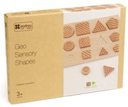 Andreu toys - Сензорен пъзел от натурално дърво, Форми