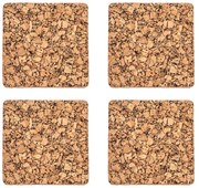 Коркови подложки в естествен цвят в комплект от 4 броя Querco - ZicZac