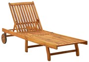311871 vidaXL Шезлонг, масивно акациево дърво