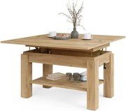 БРАВО Крафт Златен дъб - РАЗТЕГАТЕЛНА ХОЛНА МАСА С ПОВДИГАЩ МЕХАНИЗЪМ И С РАФТ