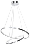 LED Пендел HOOP LED/51W/230V Ø 60 см 4000K лъскав хром