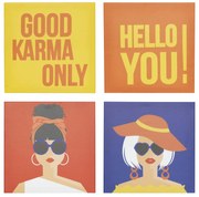 Картина atmosphera Natty Pop, Принт на платно 28x28 см, Асорти дизайни