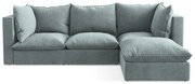 Син ъглов диван (десен ъгъл) Manao – Makamii