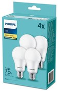 К-кт 4 бр. LED крушки Philips A60 E27/10,5W/230V 2700K