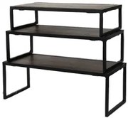 К-кт стойки 3бр за блок маса правоъгълни Метал/Дърво - SG - 79776 (A,B,C)