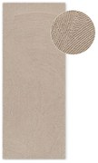 Бежова ръчно изработена вълнена пътека 80x300 cm Calmio – Hanse Home