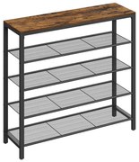 Обувница DAVOR кафява/черна