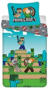 Единично памучно детско спално бельо 140x200 cm Minecraft "We got this" – Jerry Fabrics