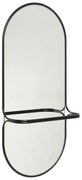 Стенно огледало с рафт 21x102 cm Carry - Hübsch