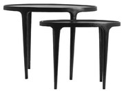 Метални кръгли странични масички в комплект от 2 бр. 33x70 cm Arica – Light &amp; Living