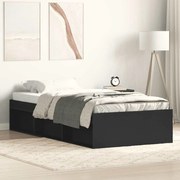 3203825 vidaXL Рамка за легло черна 90x200 см