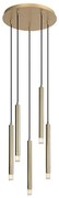 Rabalux 72361 - Пендел RAMIRA 5xG9/5W/230V златист