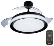 Philips - LED Таванен вентилатор BLISS LED/35W/230V 5500/4000/3000K черен + д.у.