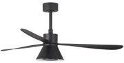 FARO 33761WT-23-LED Димируем вентилатор AMELIA L CONE LED/20W/230V черен Ø 132 см WT + д.у.