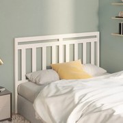 814105 vidaXL Горна табла за легло, бяла, 166x4x100 см, бор масив