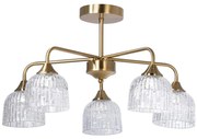 Висящ полилей 5xE14/60W/230V златист