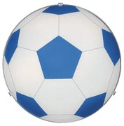 Плафониера ФУТБОЛНА ТОПКА, ø300, син/бял, 1xE27