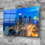 Разпродажба - Стъклено АРТ пано - Светлините на града