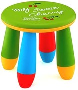 Детско столче кръгло - Зелено