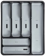 Черно-сив бюфет Basic - Addis