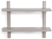 Кафяво-сив на няколко нива метален стенен рафт 60 cm Hola – Spinder Design