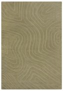 Ръчно изработен вълнен килим в цвят каки 200x290 cm Mesmerise Sage – Flair Rugs