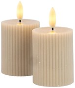 Сиви светлинни декорации в комплект от 2 Smilla - Sirius