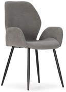 Сиви тапицирани трапезни столове в комплект 2 бр. Ansu – Marckeric