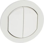 Legrand Лицев панел за сериен ключ IP44 цвят бял Celiane - 067802