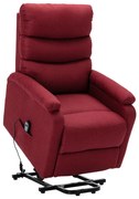 321239 vidaXL Изправящ стол, виненочервен, текстил
