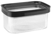 Horecano - Пластмасова кутия за съхранение правоъгълна 700мл 15,8x10xh8,3см антрацит HOME-(32101A)
