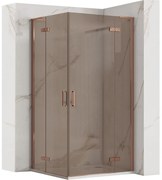Душ кабина REA Hugo Double 80x80 Copper Brush