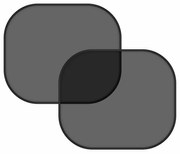 Сенник с вендуза 2бр. черен