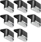 КОМПЛЕКТ 8x LED соларни стълбищни лампи LED/0,06W/1,2V 3000K IP44 600mAh