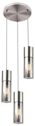 Globo 21000-3HN - Пендел ANNIKA 3xE27/25W/230V Ø 30 см хром