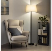 Brilagi - LED подова лампа CERIA 1xE27/40W/230V, диаметър 45 см, бежова/черна