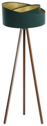 Подова лампа GALAXY 1xE27/60W/230V зелена/венге