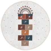 Кремав детски килим ø 80 cm Comfort - Mila Home