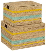 Сет детски кутии за съхранение atmosphera Australie, 2 бр, Хиацинт