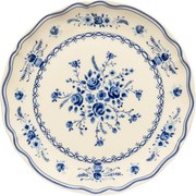 Синя/бежова десертна глинена чиния ø 21 cm Vila – Costa Nova