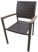 Ратанов стол AM-3009 кафяв