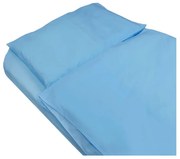 SkinPro Silver - Антибактериален чаршаф 90x200 см син